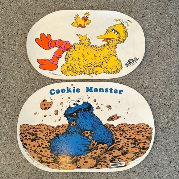 SESAME STREET Set Of 2 Vintage 1976 Placemats - Picture 12 of 12
